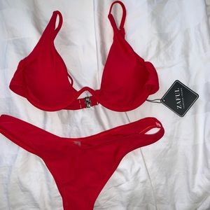 red bikini